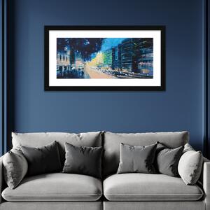 Knightsbridge Exodus Harrods Backdrop Framed Print MultiColoured