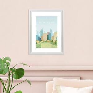 New York II Framed Print MultiColoured