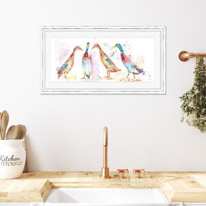 Runner Ducks Framed Print MultiColoured