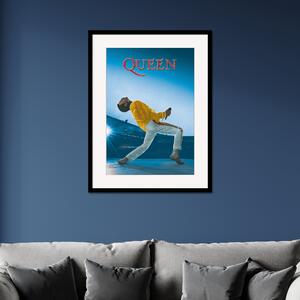 Queen Live At Wembley Framed Print MultiColoured