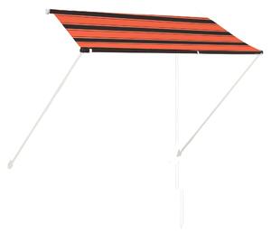 Retractable Awning 250x150 cm Orange and Brown