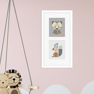 The Art Group Bear & Squirrel Framed Print MultiColoured