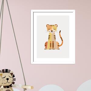 Tiger Framed Print MultiColoured