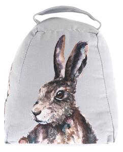 Meg Hawkins Printed Hare Doorstop Grey