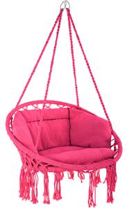 Tectake 403340 hanging chair grazia - pink