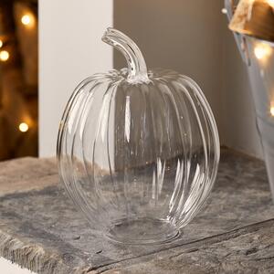 21cm Glass Pumpkin Decoration