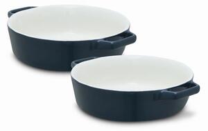 Nattura Set of 2 Round Baking Dishes Teal