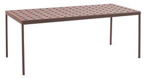 Balcony Rectangular table - / 190 x 87 cm - Steel by Hay Red