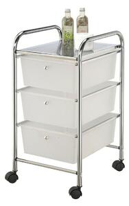 Chest of drawers Berilo YS-A3CL Transparent 3 drawers