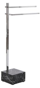 Free-Standing Towel Rack DKD Home Decor Silver MDF Steel (45 x 21 x 80 cm)