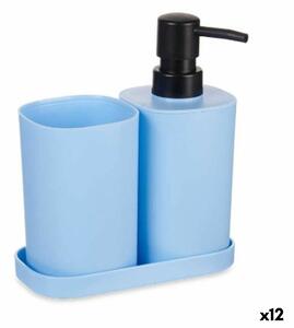Bath Set Berilo B8108-S3-BLUE Blue Black polypropylene (12 Units)