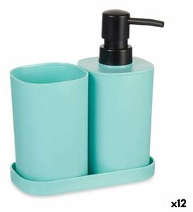 Bath Set Berilo B8108-S3-MINT Black Green polypropylene (12 Units)