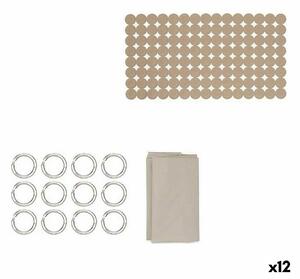 Bath Set Berilo CN-B6032A-BEIGE Beige PVC Polyethylene EVA (12 Units)