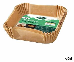 Air fryer paper Algon 20 cm No-Oil Fryer (24 Units)