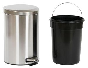 Pedal bin Home ESPRIT Silver Stainless steel polypropylene 12 L
