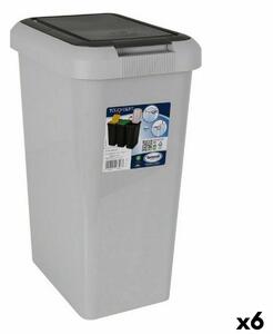 Waste bin Inde Touch&lif Grey (6 Units)