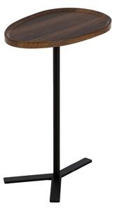 Small Side Table Brown Black 45 x 30 x 63 cm