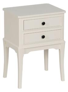 Nightstand White Pine MDF Wood 43 X 33 X 60 CM