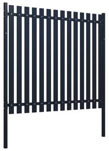 Fence Panel Anthracite 174.5x170 cm Powder-coated Steel