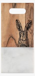 Wildwood Hare Marble Board in White