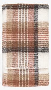 Grant Checkered Mohair Throw in Natural