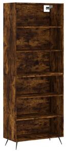 Highboard Smoked Oak 69.5x32.5x180 cm Engineered Wood