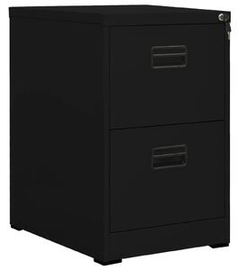 Filing Cabinet Black 46x62x72.5 cm Steel