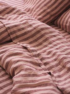 Rhubarb & Rose Pembroke Stripe Linen Blend Flat Sheet | Single | Piglet in Bed