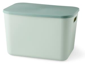 Storage box - 35 x 24.5 x 23 cm. - Thyme Green - Søstrene Grene
