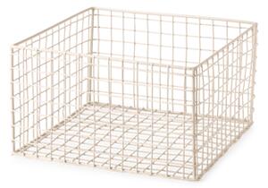 Basket - Metal. 20 x 20 x 12 cm. - Warm Grey - Søstrene Grene