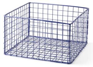Basket - Metal. 20 x 20 x 12 cm. - Electric Blue - Søstrene Grene