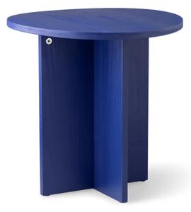Wooden side table - Pine wood. Ø40 x 40 cm. - Electric Blue - Søstrene Grene