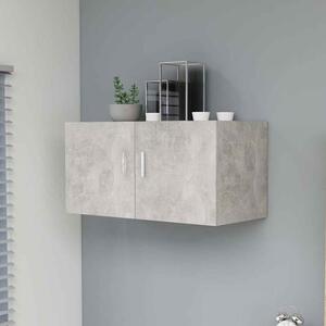 Baina 80cm Wall Hung Wooden Storage Cabinet With 2 Doors - Concrete Grey