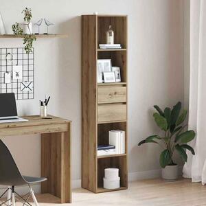 Sayreville Wooden Bathroom Cabinet With 2 Drawers - Artisan Oak