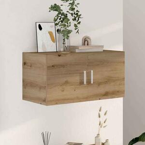 Baina 80cm Wall Hung Wooden Storage Cabinet With 2 Doors - Artisan Oak