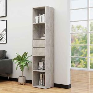 Sayreville Wooden Bathroom Cabinet With 2 Drawers - Concrete Grey