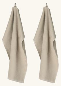 Towels 2-pack - Cotton. 70 x 50 cm. 2 pcs. - Warm Grey - Søstrene Grene