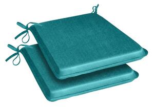 Pair of Summer Outdoor Seat Pads Green