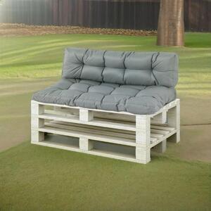 Pair of Summer Outdoor Pallet Cushions Grey