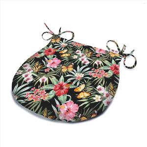 Summer D Shaped Back Outdoor Seat Pad Flutterby