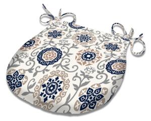 Summer D Shaped Back Outdoor Seat Pad Athens