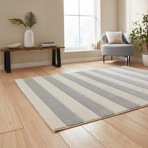 Catherine Lansfield Cove Stripe Modern Linear Rug Grey