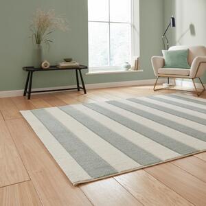 Catherine Lansfield Cove Stripe Modern Linear Rug Sage Green