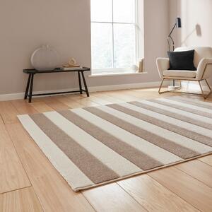 Catherine Lansfield Cove Stripe Modern Linear Rug Natural