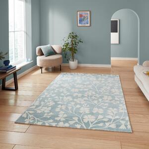 Catherine Lansfield Grace Floral Rug Blue