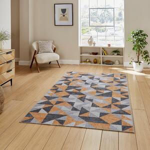 Coral H1057 Digitally Printed Rug Yellow Grey