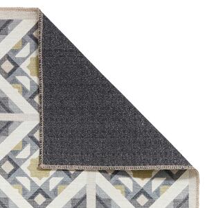Victoria H1187 Washable Rug Grey Yellow