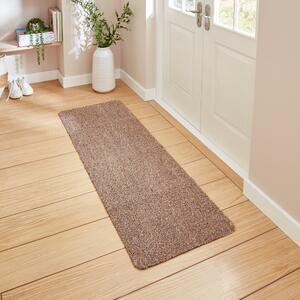 Maxi Washable Runner Mat Brown