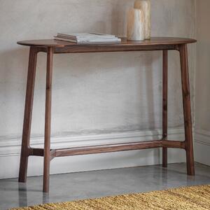 Mabie Walnut Console Table Brown