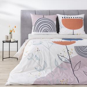 Cotton bed linen Abtrative Poppy 160x200cm
